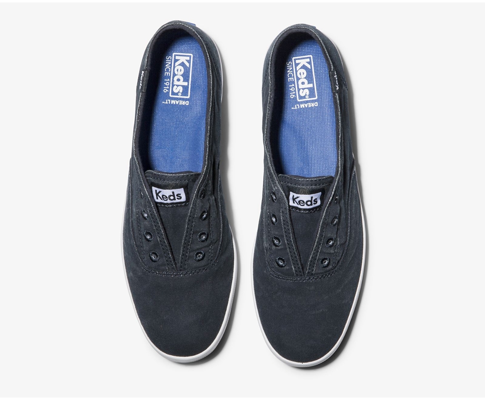 Keds Slip Ons Damen Navy - Chillax Washable - BGM-945206